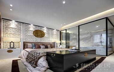 110㎡新中式，巧妙的燈光與色調，緩解采光差的問題！