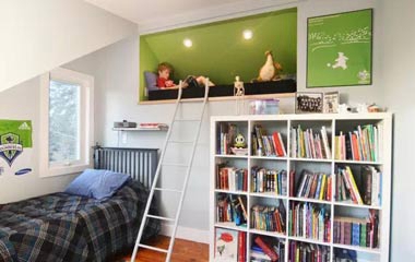 閣樓、滑梯、攀巖墻，據(jù)說(shuō)這是小孩最?lèi)?ài)的兒童房設(shè)計(jì)！