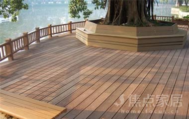 戶外木塑地板安裝 戶外木塑地板效果圖