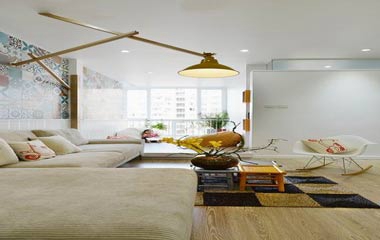  老舊公寓變身現(xiàn)代簡約時尚兩居室