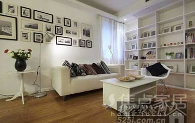 白色簡約二口之家