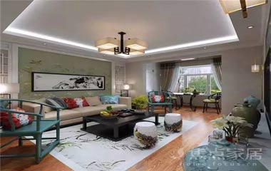 129㎡現(xiàn)代中式三居， 小空間，大格調(diào)！