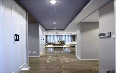 120㎡簡約三房，矮墻沙發，半開放的書房真漂亮