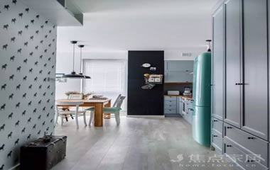 53平小清新單身公寓，以藍色為主的簡約小窩