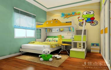 兒童房設計上下床，給孩子更多玩耍