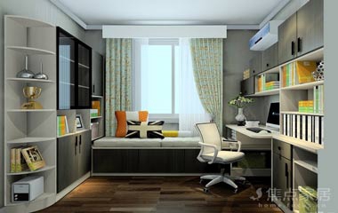 讓人眼前一亮的現代簡約書房