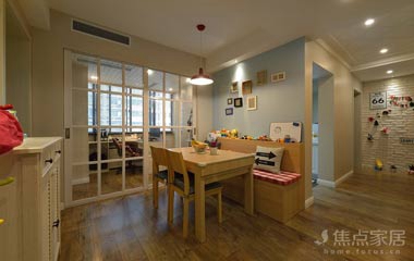 135㎡三房改四房“裸色小清新”, 樂活自在