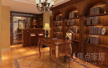 大氣兼具 美式風(fēng)格書房設(shè)計技巧