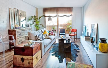 輕鄉(xiāng)村風兩居 鮮艷色彩熱愛軟裝成亮點