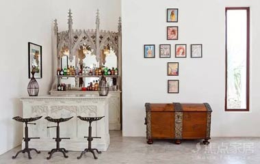 吧臺設(shè)計，家中的紅酒終于有地方擺啦！