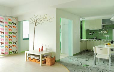 清爽田園風(fēng)格單身公寓 設(shè)計師連君曼作品